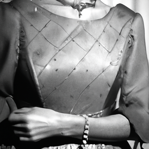 תמונה בשחור-לבן המציגה בגדי ערב מסורתיים משנות ה-50